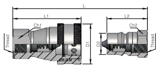 KZF Series Stainless Steel Type Quick Couplings