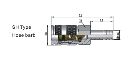 Series 310 ISO-B6 standard Type Pneumatic Quick Couplings2