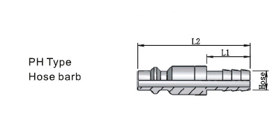 Series 310 ISO-B6 standard Type Pneumatic Quick Couplings6