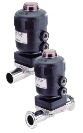 DM Series Pneumatically Operated Diaphragm Angle Seat Valve