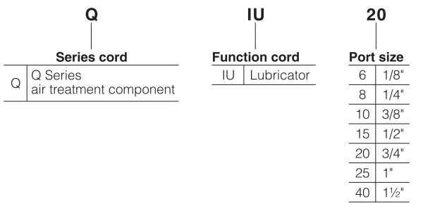 QIU-Series-Compressed-Air-Lubricator-Air-Oiler-Ordering-Code