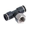 PB, PD series threaded three-way pneumatic quick connector