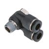 PA 、PH series pneumatic quick plug rotary three-way four-way joint