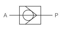 KA Non Return Air Valve Symbol