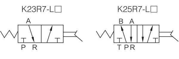 K Pneumatic Foot switch symbol